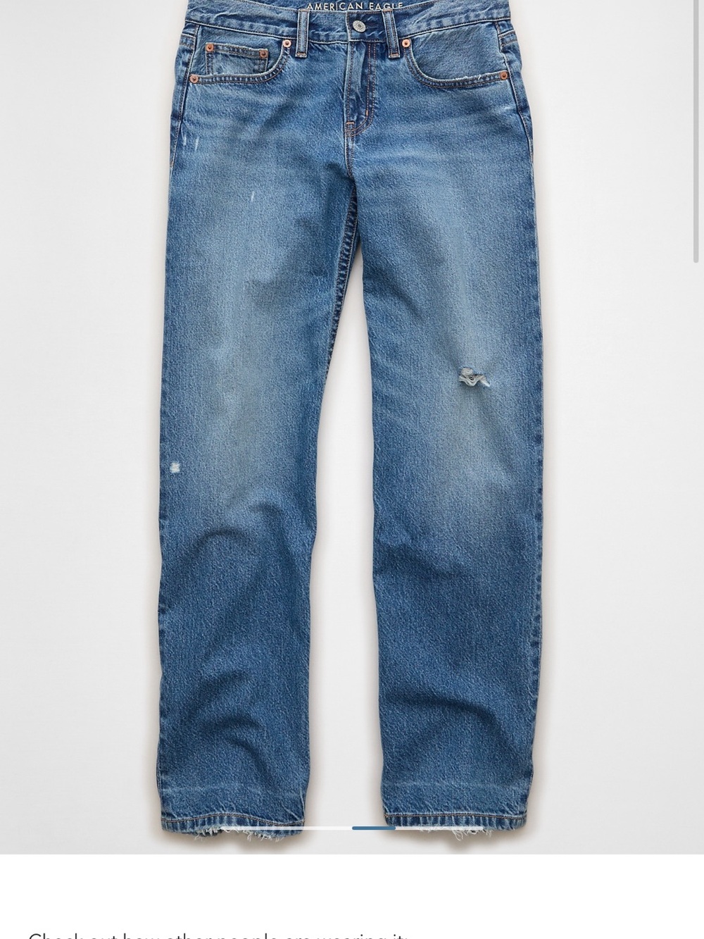 6L American Eagle Outfitters Low rise classic Straight Jeans